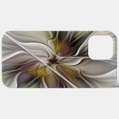Bloemige Fractal, Fantasie Bloem met Aardtinten Case-Mate iPhone Case (Achterkant (horizontaal))