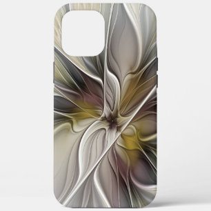 Bloemige Fractal, Fantasie Bloem met Aardtinten Case-Mate iPhone Case