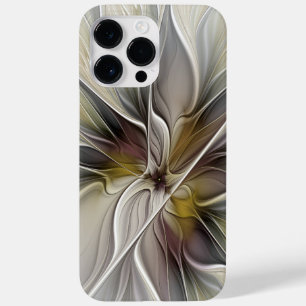 Bloemige Fractal, Fantasie Bloem met Aardtinten Case-Mate iPhone 14 Pro Max Hoesje