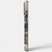 Bloemige Fractal, Fantasiebloem met Aardetinten Case-Mate iPhone Case (Achterkant / Links)