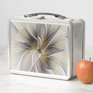 Bloemige Fractal, Fantasiebloem met Aardtinten