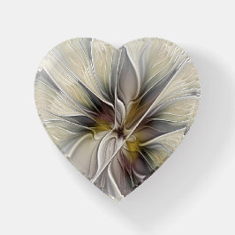 Bloemige Fractale Fantasie Bloem Aardetinten Hart