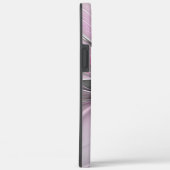 Bloemige Fractale Moderne Abstracte Bloem Roze Gri Case-Mate iPhone Case (Achterkant / Rechts)