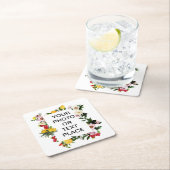 Bloemige fruitige aanpasbare mediterrane lijst Coa Kartonnen Onderzetters (Insitu)