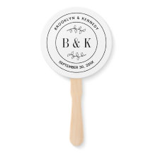 Bloemige Fun Monogram Trouw Koppel Naam