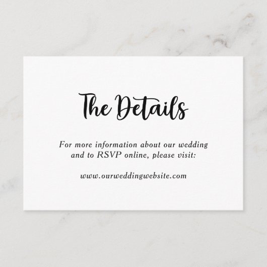 Bloemige Fun Monogram Trouw Koppel Naam Informatiekaartje (Voorkant)