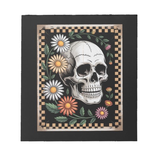 Bloemige Geest Herfst Boho Halloween 2 Notitieblok (Voorkant)