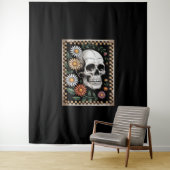 Bloemige Geest Herfst Boho Halloween 2 Wandkleed (In situ)