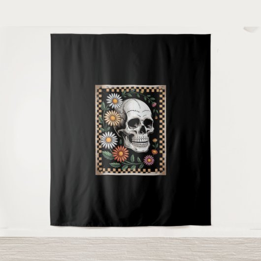 Bloemige Geest Herfst Boho Halloween 2 Wandkleed (Voorkant)