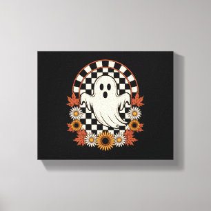 Bloemige Geest Herfst Boho Halloween Canvas Afdruk