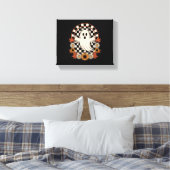 Bloemige Geest Herfst Boho Halloween Canvas Afdruk (Insitu (Slaapkamer))