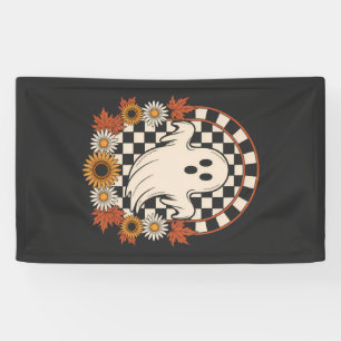 Bloemige Geest Herfst Boho Halloween Spandoek