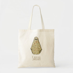 Bloemige Geest Vintage Halloween Douane Snoep Tote Bag
