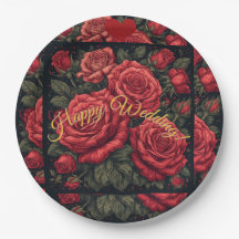 Bloemige "Gefeliciteerd met jullie trouwdag" papie