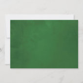 Bloemige geometrische kerstbruiloft save the date (Achterkant)