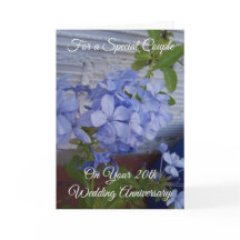 Bloemige gepersonaliseerde 20e trouwdag