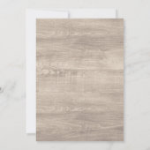 Bloemige Geweien Rustieke Trouw Persoonlijk Formee Kaart (Achterkant)