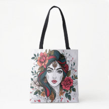 Bloemige Gezicht – Boho Beauty Tas