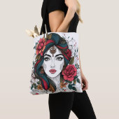 Bloemige Gezicht – Boho Beauty Tas (Dichtbij)