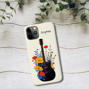 Bloemige Gitaar Kunst Case-Mate iPhone Case