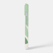 bloemige glanzende telefoonhoes iPhone 15 case (Linkerkant)