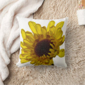 Bloemige Gouden Gele Bloem Abstract Geschenk Favor Kussen (Deken)