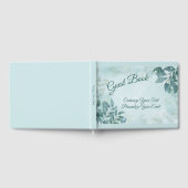 Bloemige groene blad Lovely Romantische Viering Gastenboek (Volledig)