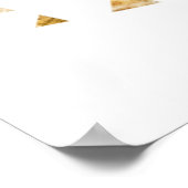 Bloemige groene gok hoeveel kussen spel  poster (Hoek)