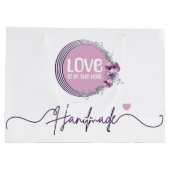 Bloemige Haaraccessoire Merk Boetiek Groot Cadeauzakje (Achterkant)