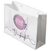 Bloemige Haaraccessoire Merk Winkelzaak Groot Cadeauzakje (Voorkant Gekanteld)