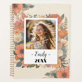 Bloemige Herinneringsjournal voor 20XX Reflecties Planner