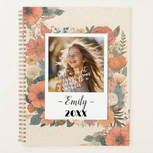 Bloemige Herinneringsjournal voor 20XX Reflecties Planner