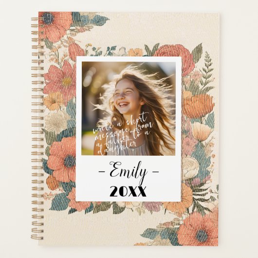 Bloemige Herinneringsjournal voor 20XX Reflecties Planner (Voorkant)