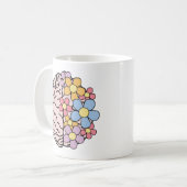 Bloemige Hersenen Koffiemok (Voorkant links)