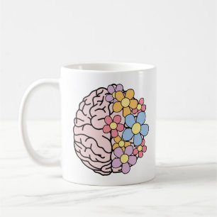 Bloemige Hersenen Koffiemok