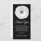 Bloemige Hibiscus Sympathie Dankjewel Bedankkaart (Voorkant)