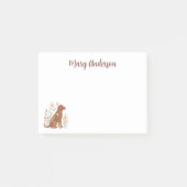 Bloemige Honden Briefpapier Hemelse Botanische Hui Post-it® Notes (Voorkant)