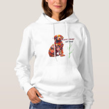 Bloemige honden hoodie | Cute bloem puppy sweatshi
