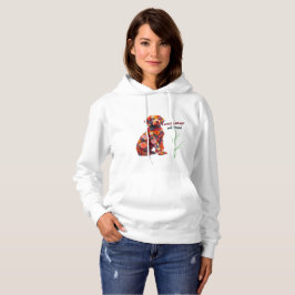 Bloemige honden hoodie | Cute bloem puppy sweatshi