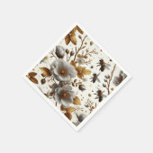 bloemige honingbijen thema Papier Bord Servet (Hoek)