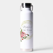Bloemige huwelijkscadeaus voor schoonmoeder waterfles (Voorkant)