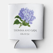 Bloemige Hydrangea Bruiloft Favor Kan Koeler (Voorkant)