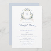 Bloemige Hydrangea Kamers Proefavond Bruiloft Kaart (Voorkant / Achterkant)