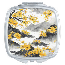 Bloemige Japanse Kunst Gele Bloesem