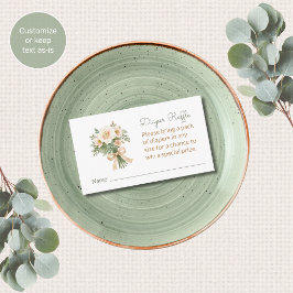 Bloemige kaart voor luierspel bij baby shower