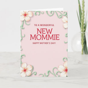 Bloemige kaart voor nieuwe moeders
