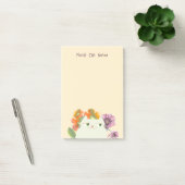 Bloemige kat plaknotities Schattig Kawaii Bloem Post-it® Notes (Kantoor)