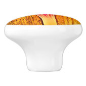  bloemige keramische knop (Zijkant)