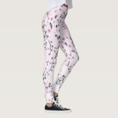 Bloemige Kersenbloesem Roze Leggings (Rechts)