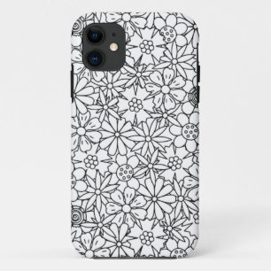 Bloemige Klad iPhone 11 Hoesje